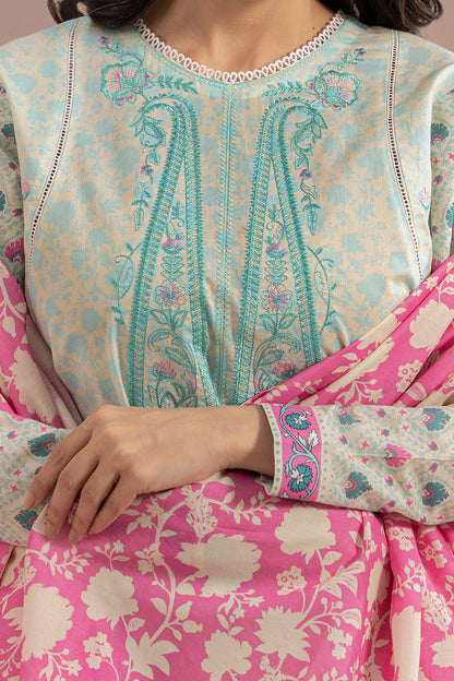 Embroidered Shirt Dupatta - 0643