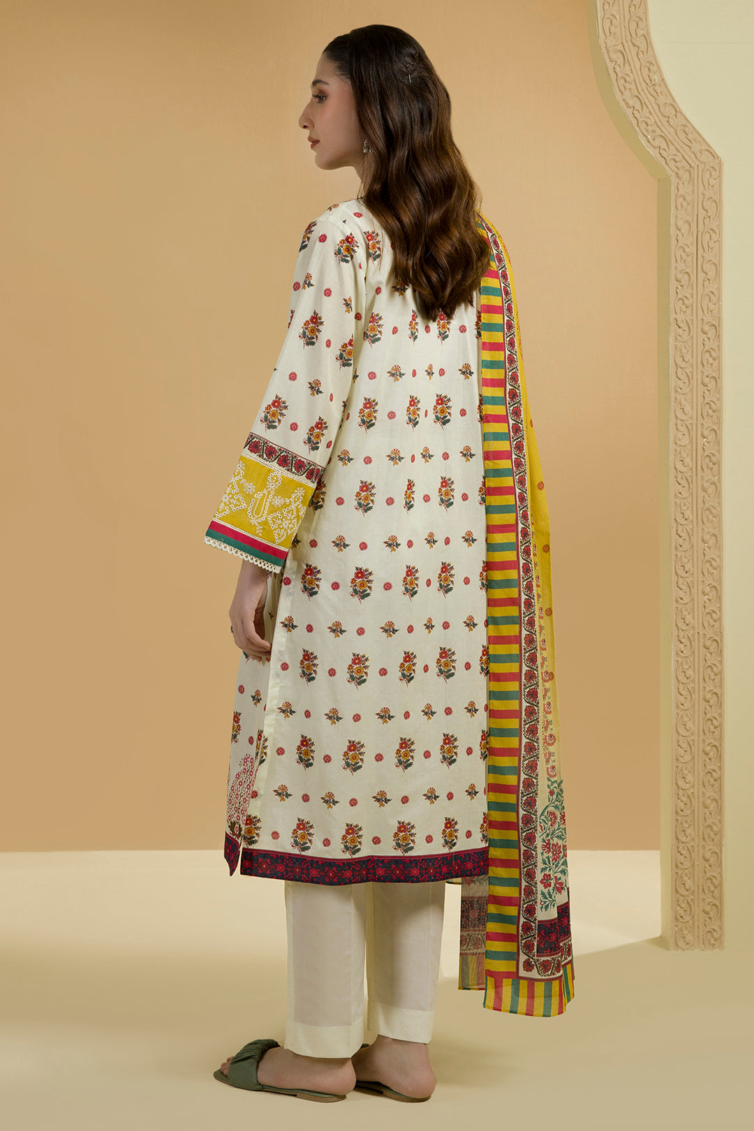 Embroidered Shirt Dupatta - 5702