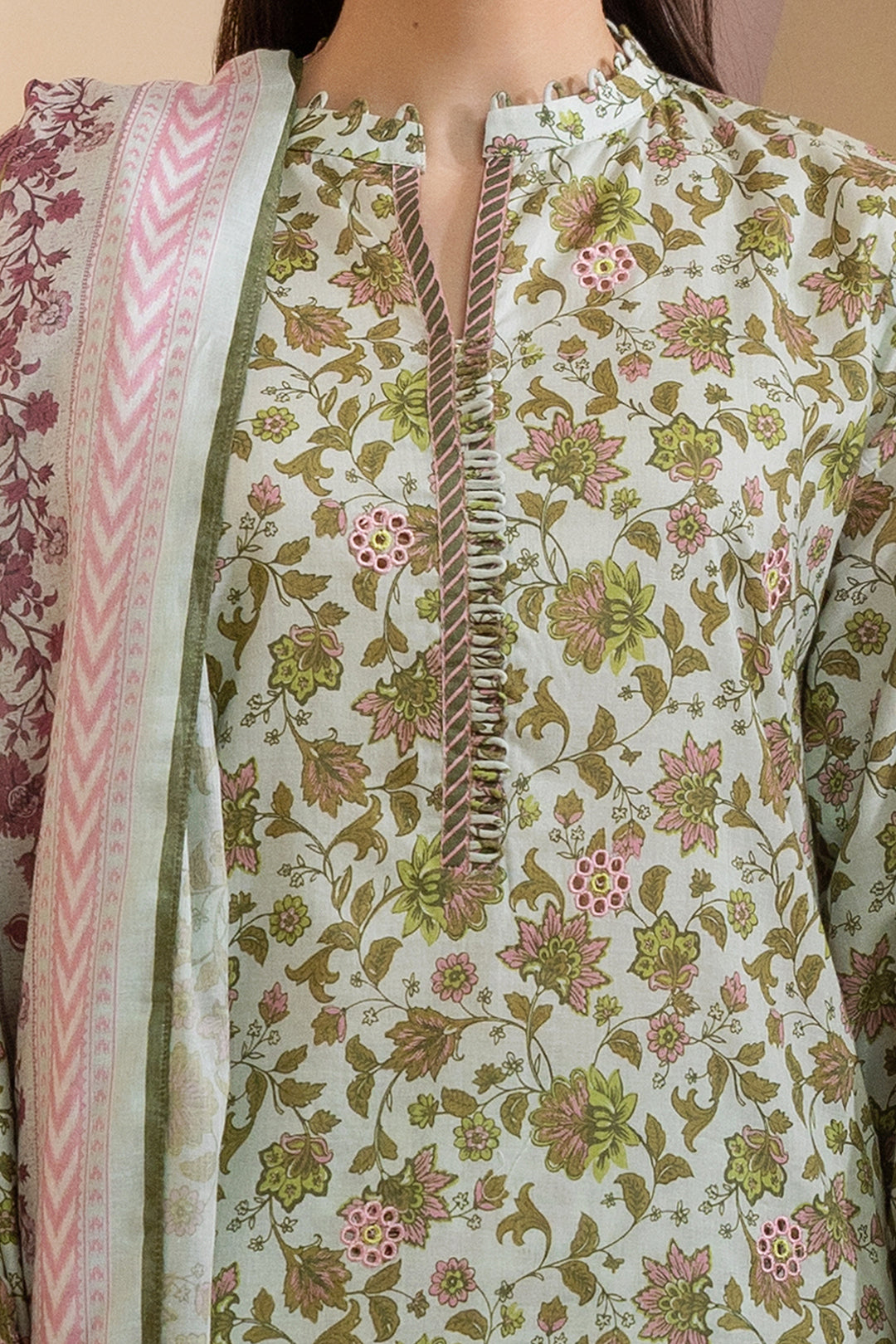 Embroidered Shirt Shalwar Dupatta - 0061