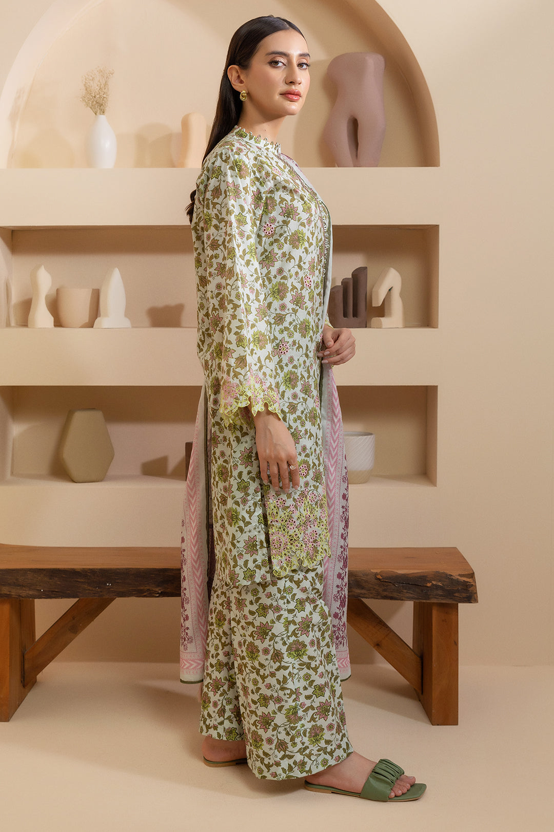 Embroidered Shirt Shalwar Dupatta - 0061