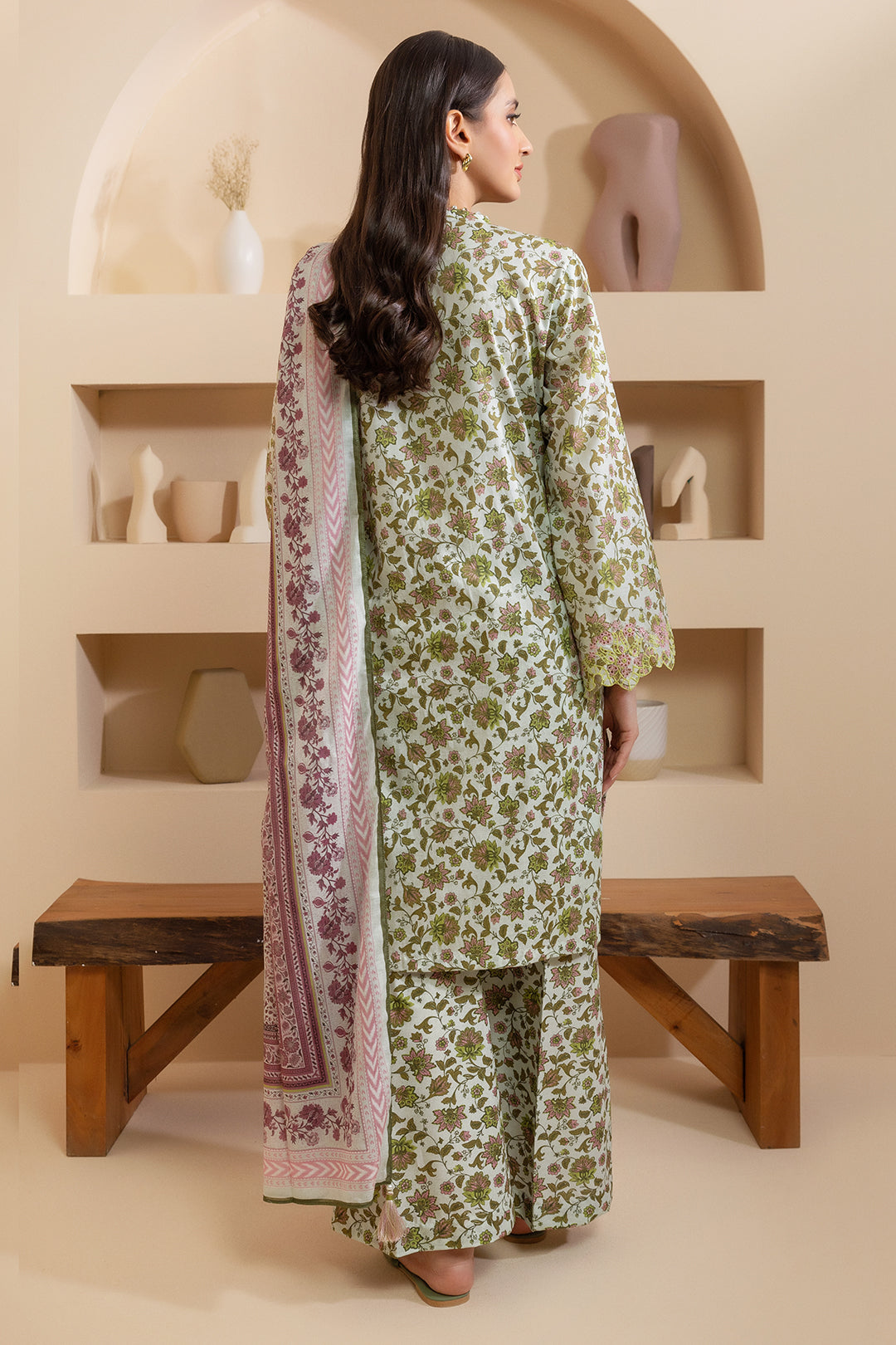 Embroidered Shirt Shalwar Dupatta - 0061