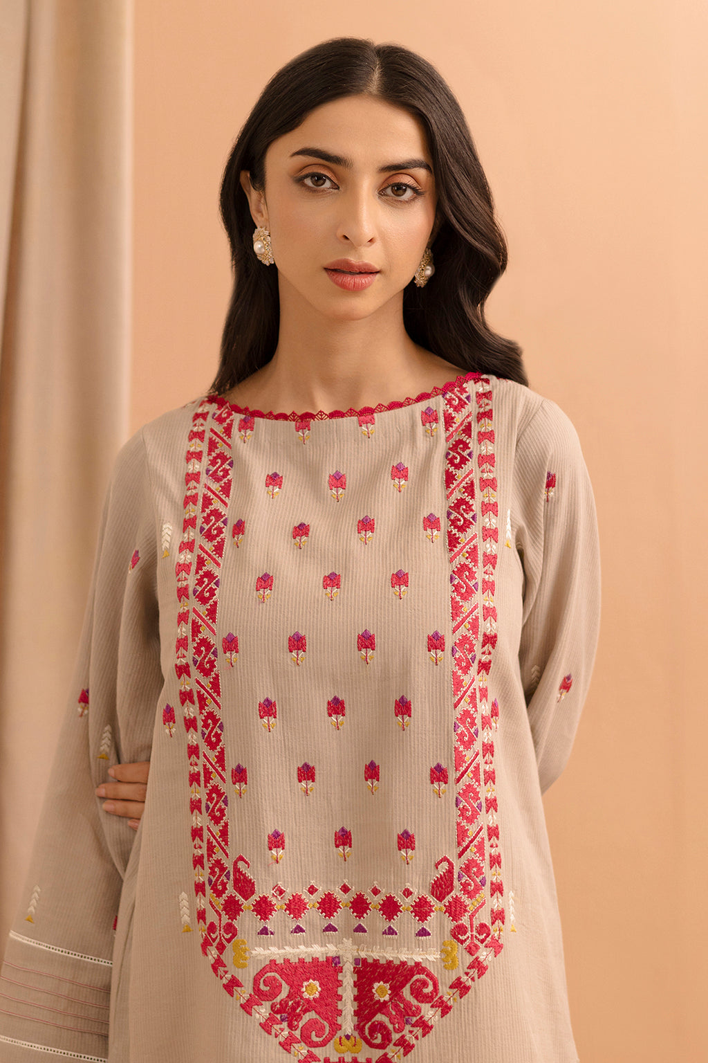 Embroidered Shirt Shalwar Dupatta - 0062