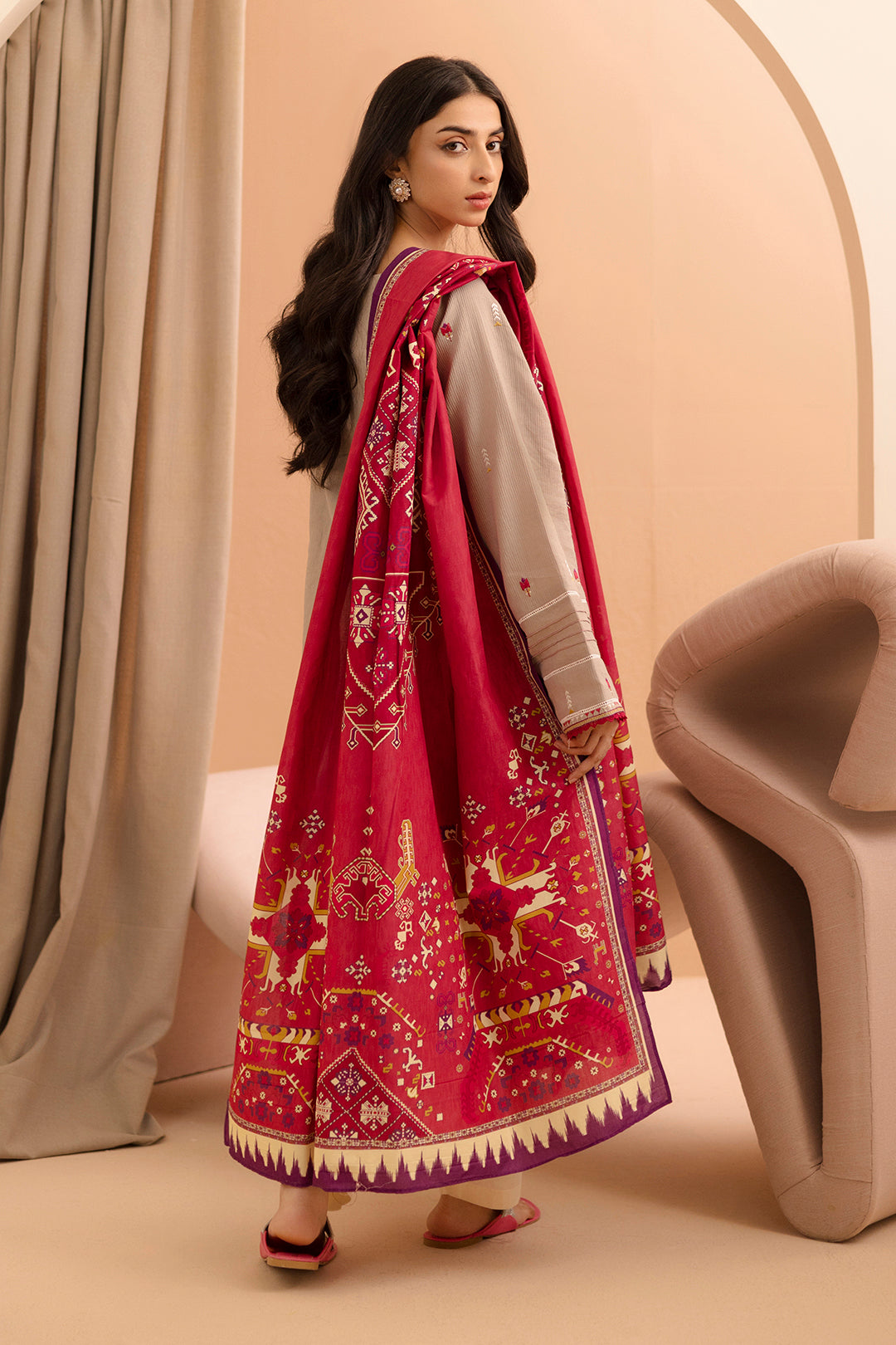 Embroidered Shirt Shalwar Dupatta - 0062