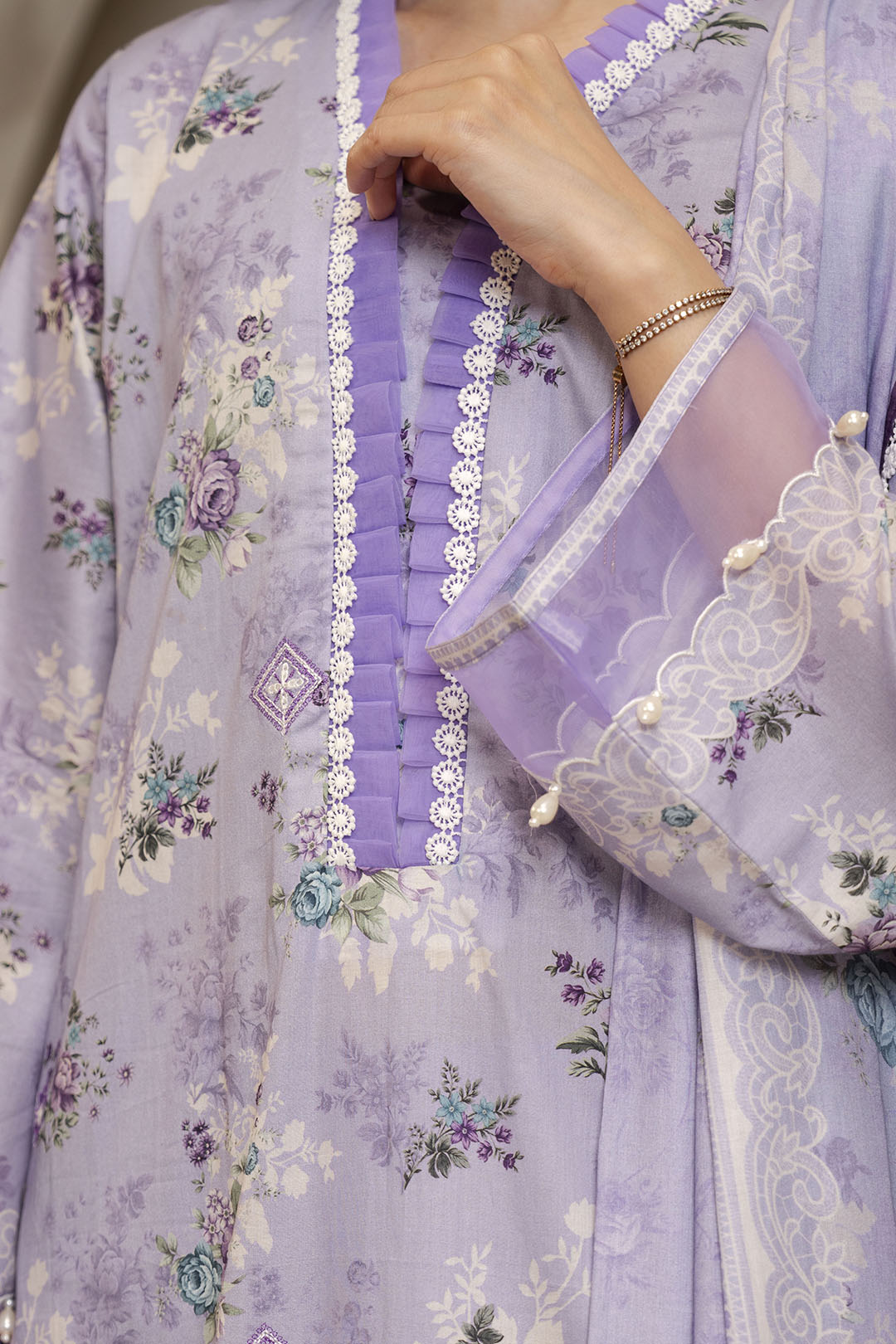 Embroidered Shirt Shalwar Dupatta - 0063