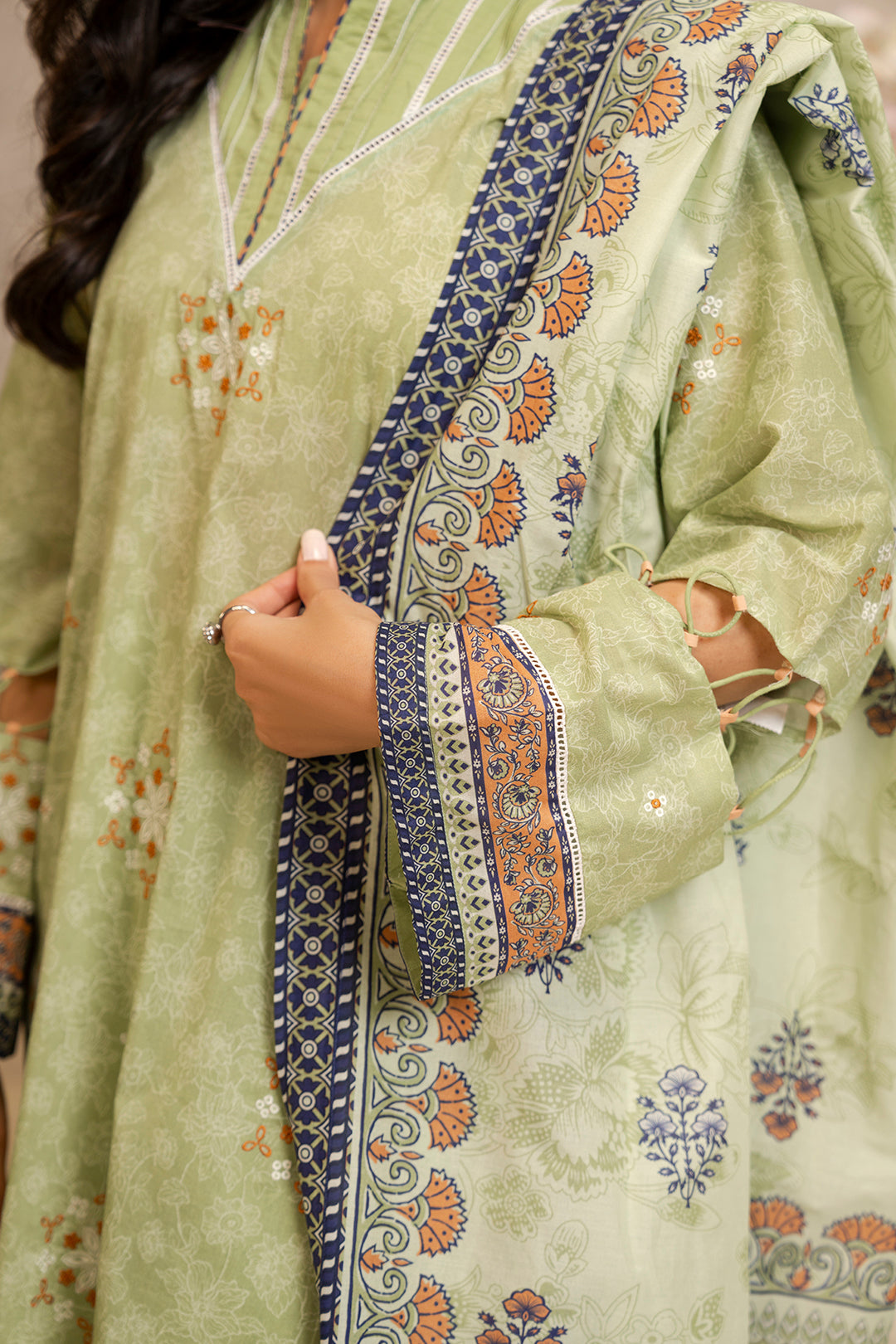 Embroidered Shirt Shalwar Dupatta - 0066