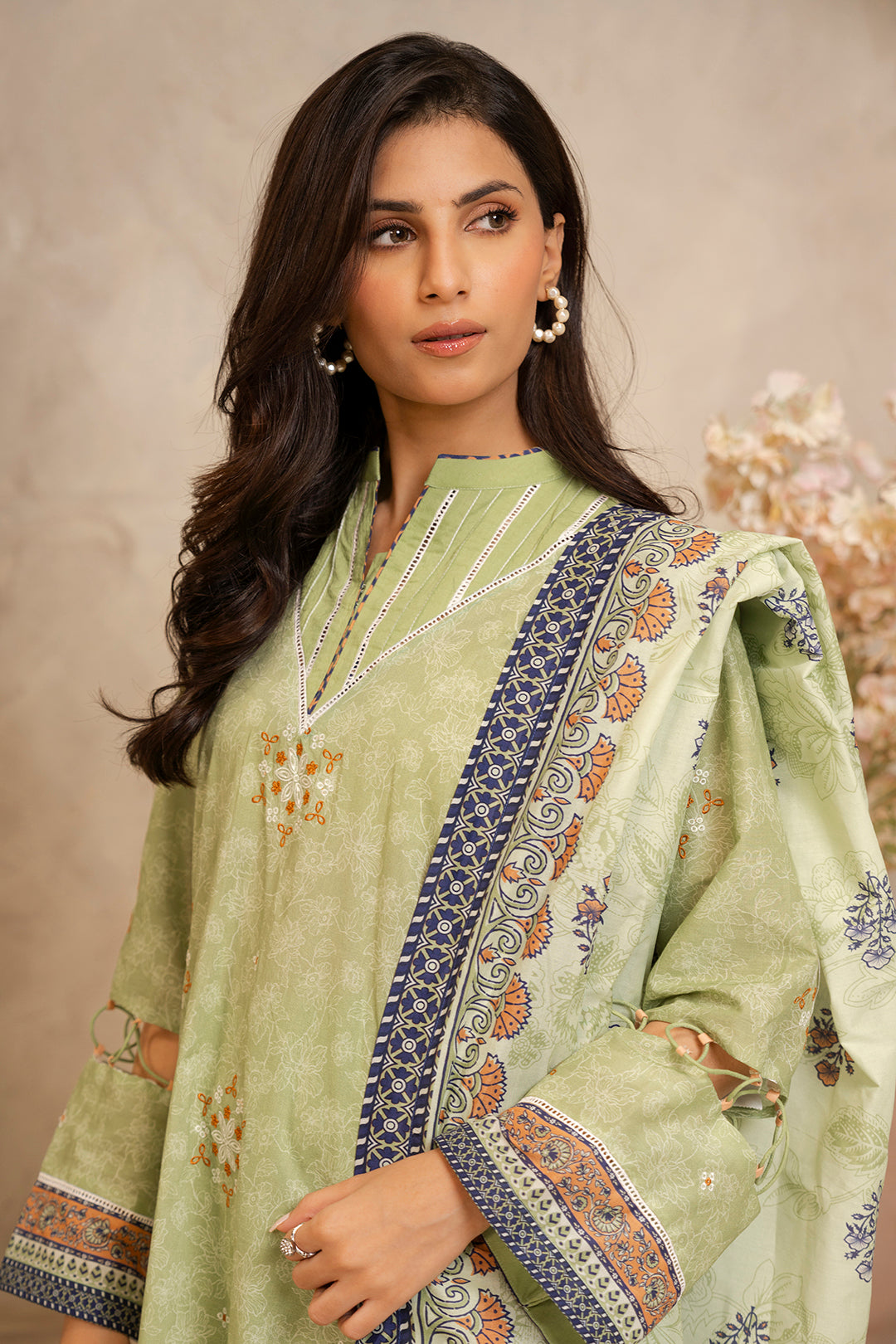 Embroidered Shirt Shalwar Dupatta - 0066