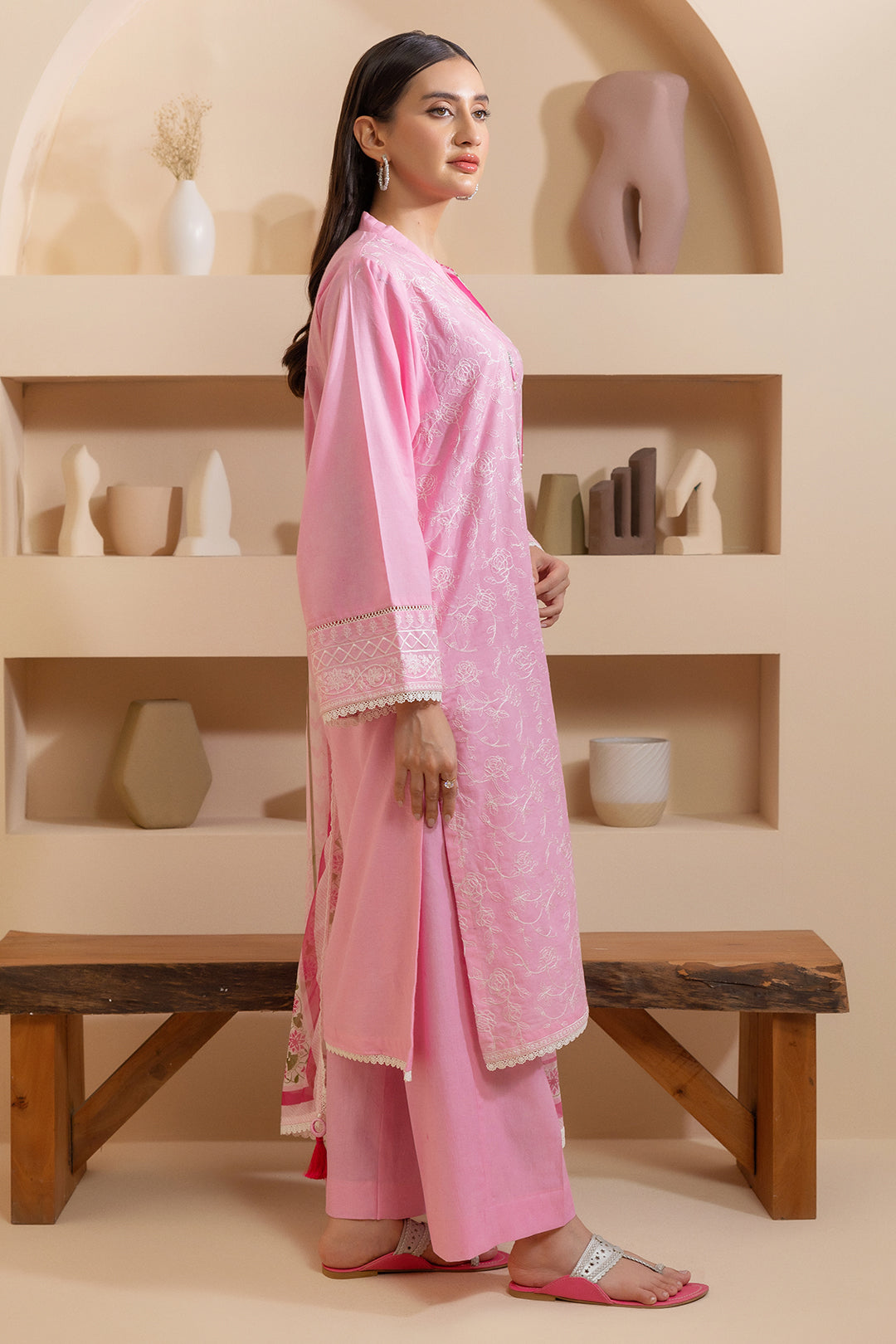 Embroidered Shirt Shalwar Dupatta - 0067