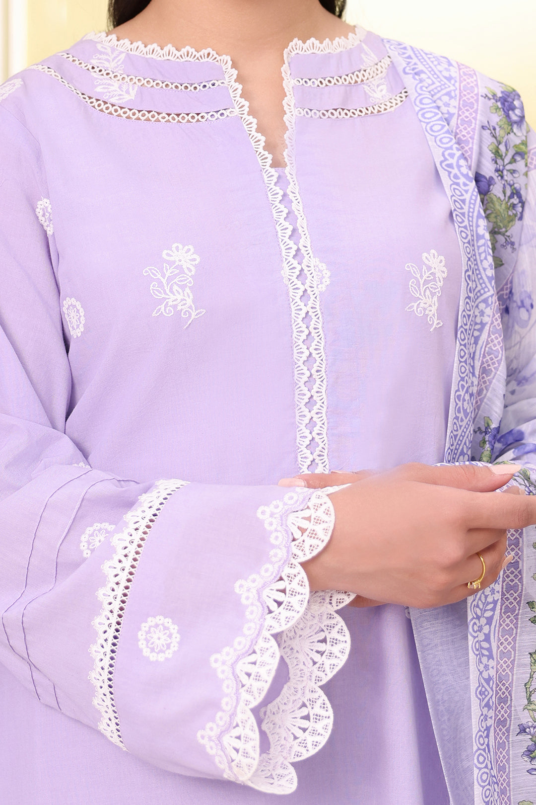 Embroidered Shirt Shalwar Dupatta - 0068
