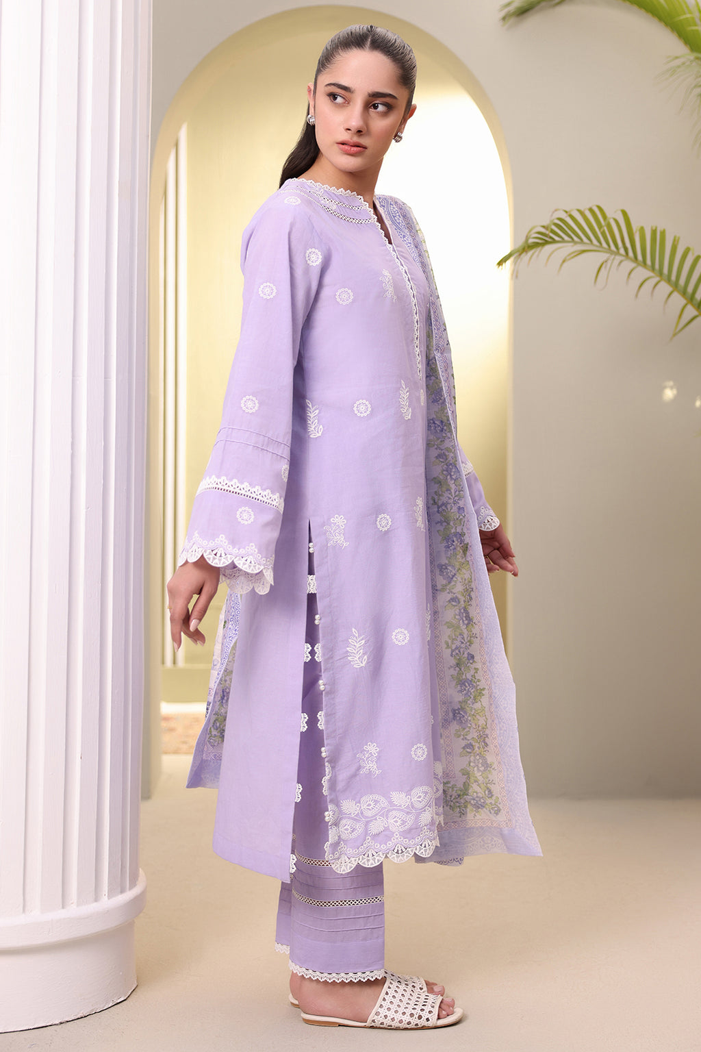 Embroidered Shirt Shalwar Dupatta - 0068