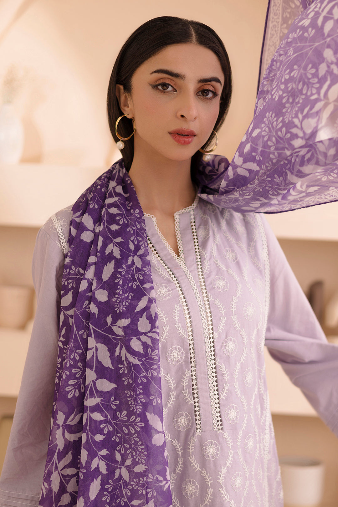 Embroidered Shirt Shalwar Dupatta - 0069