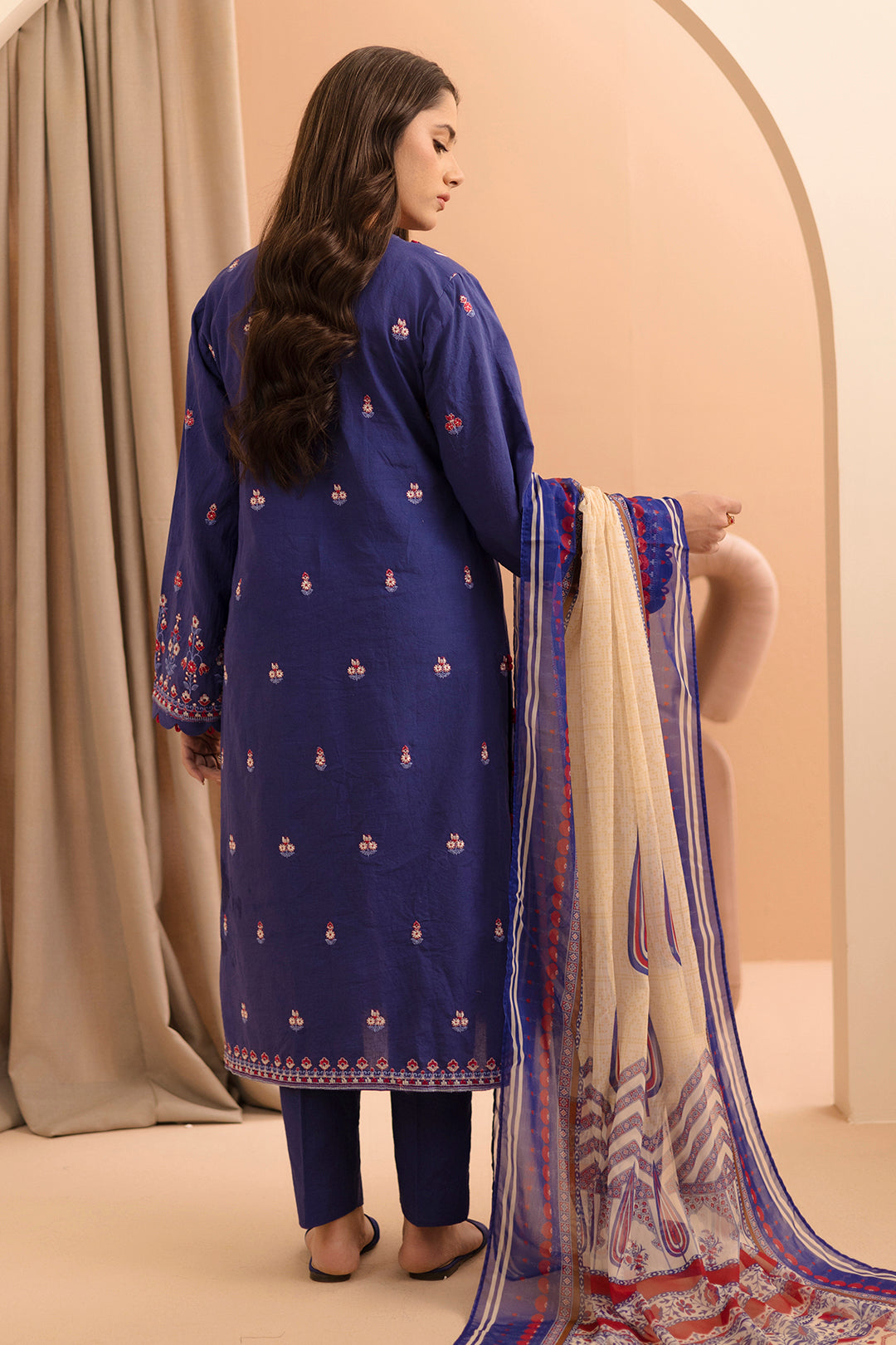 Embroidered Shirt Shalwar Dupatta - 0070