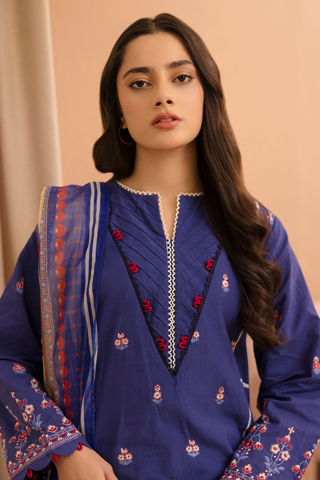 Embroidered Shirt Shalwar Dupatta - 0070