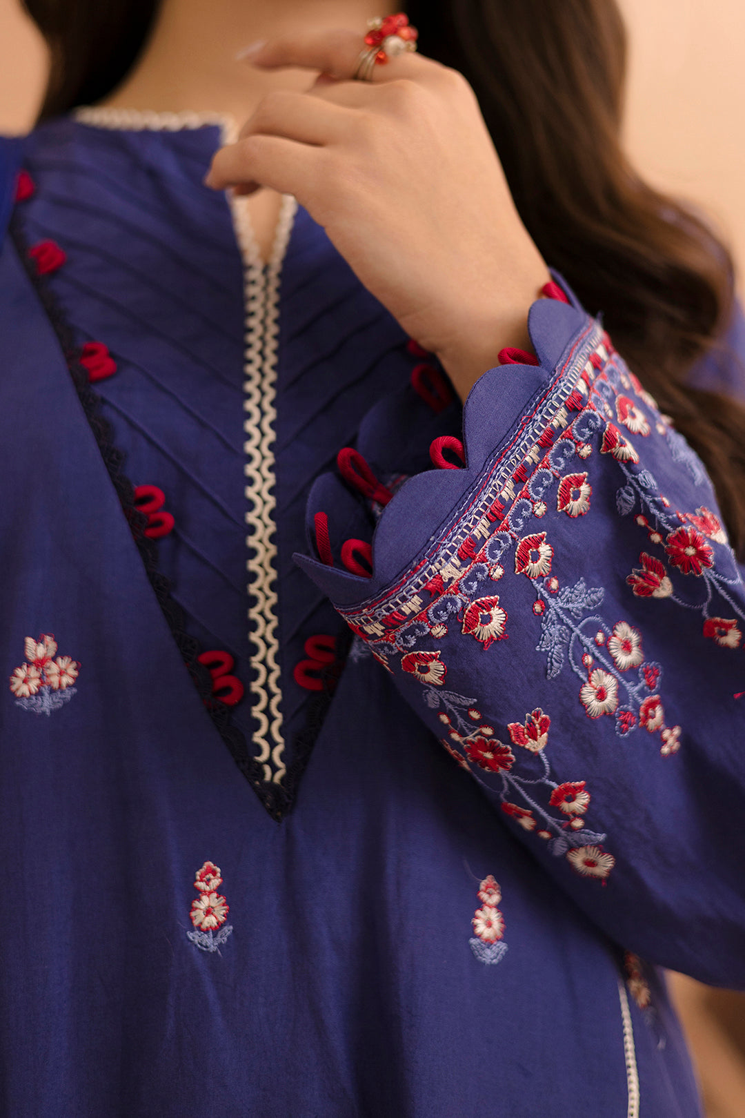 Embroidered Shirt Shalwar Dupatta - 0070
