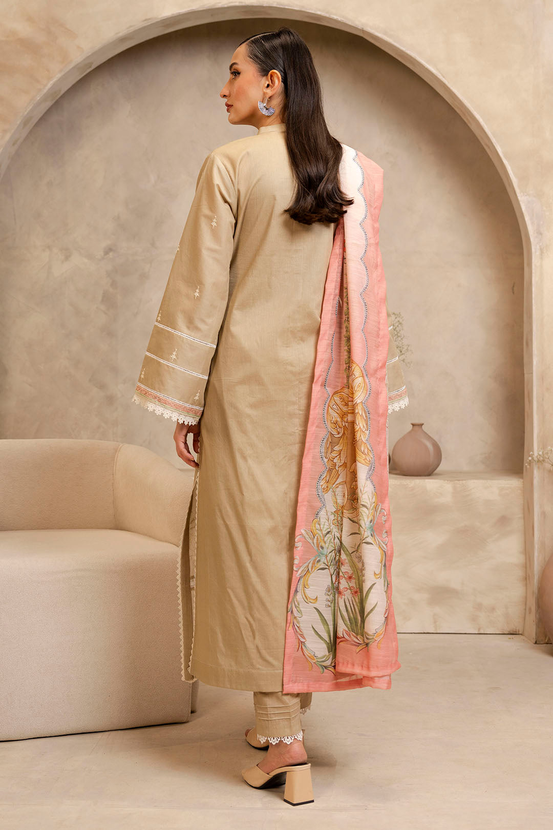 Embroidered Shirt Shalwar Dupatta - 0072