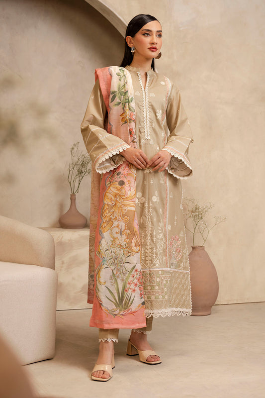 Embroidered Shirt Shalwar Dupatta - 0072