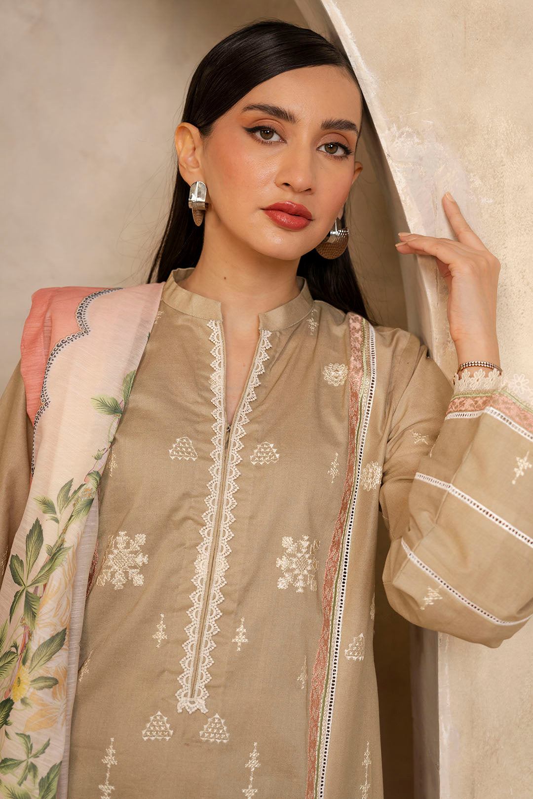 Embroidered Shirt Shalwar Dupatta - 0072