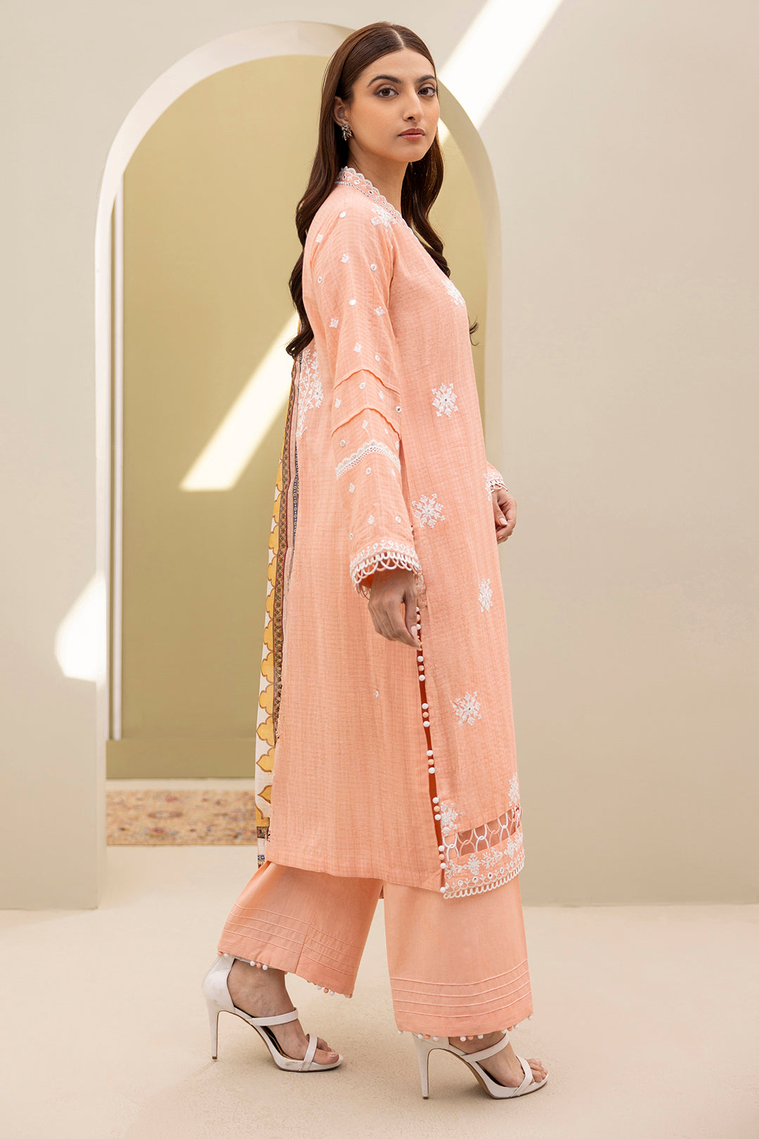 Embroidered Shirt Shalwar Dupatta - 0074
