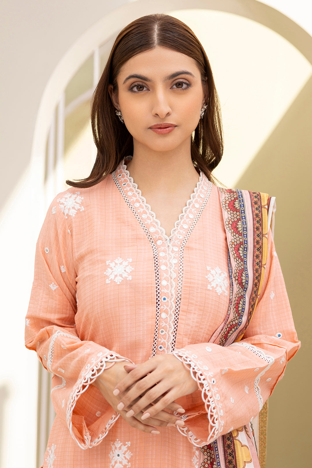 Embroidered Shirt Shalwar Dupatta - 0074