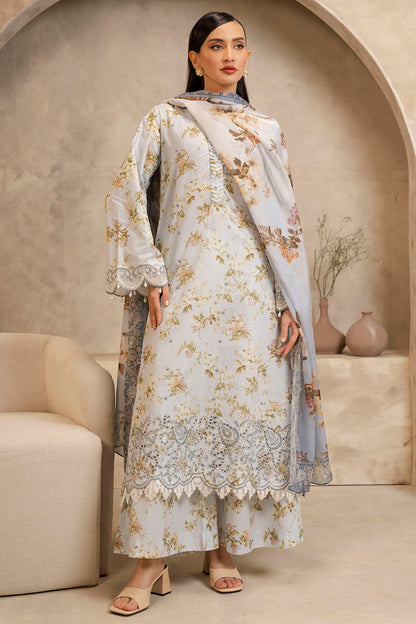 Embroidered Shirt Shalwar Dupatta - 0075