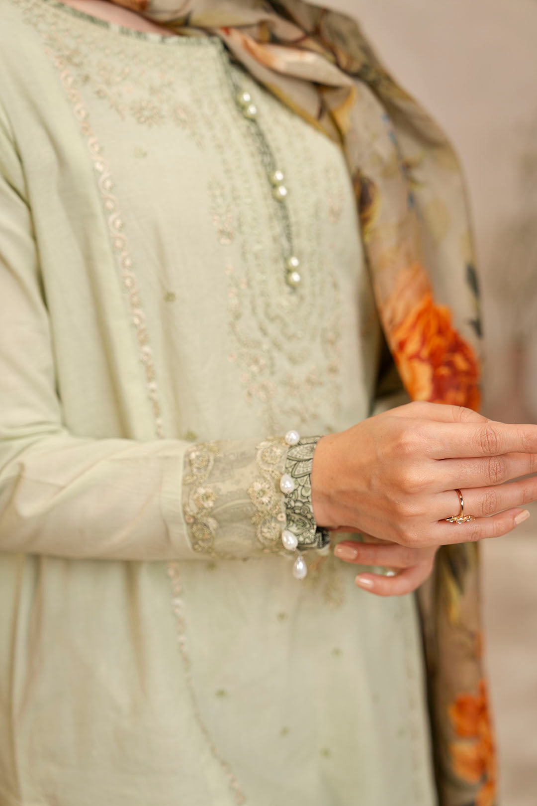 Embroidered Shirt Shalwar Dupatta - 0077