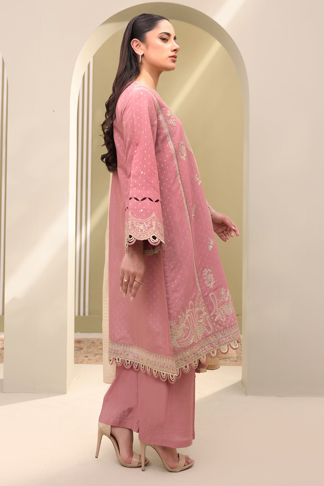 Embroidered Shirt Shalwar Dupatta - 0080