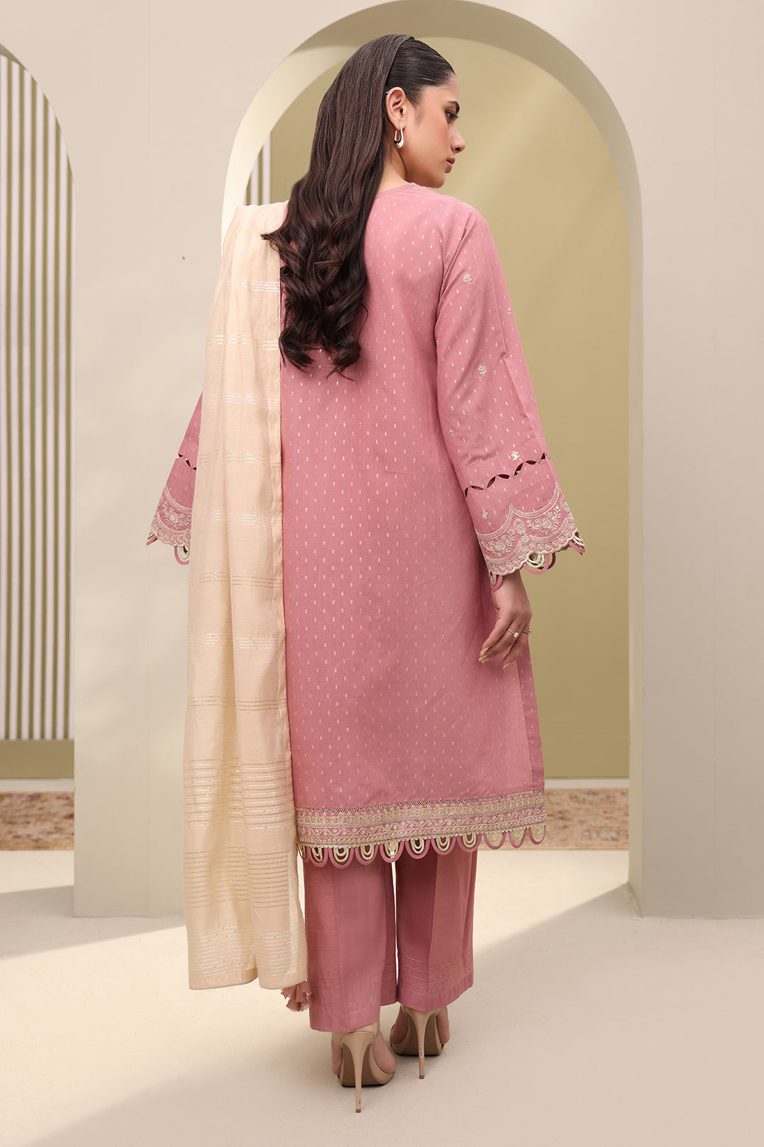 Embroidered Shirt Shalwar Dupatta - 0080