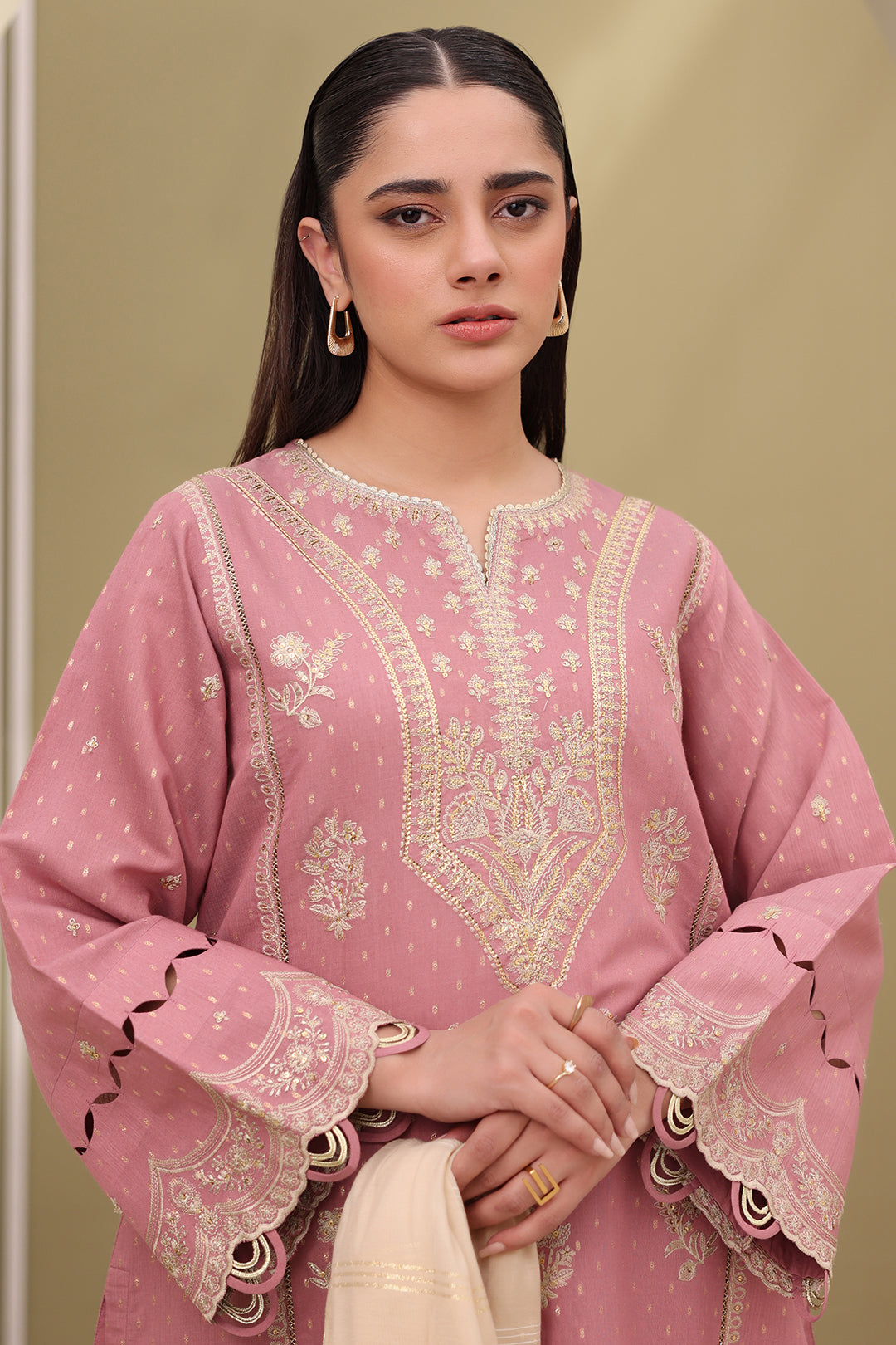 Embroidered Shirt Shalwar Dupatta - 0080