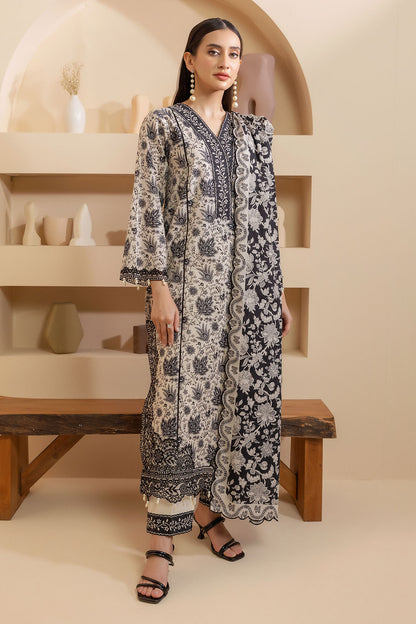 Embroidered Shirt Shalwar Dupatta - 0135