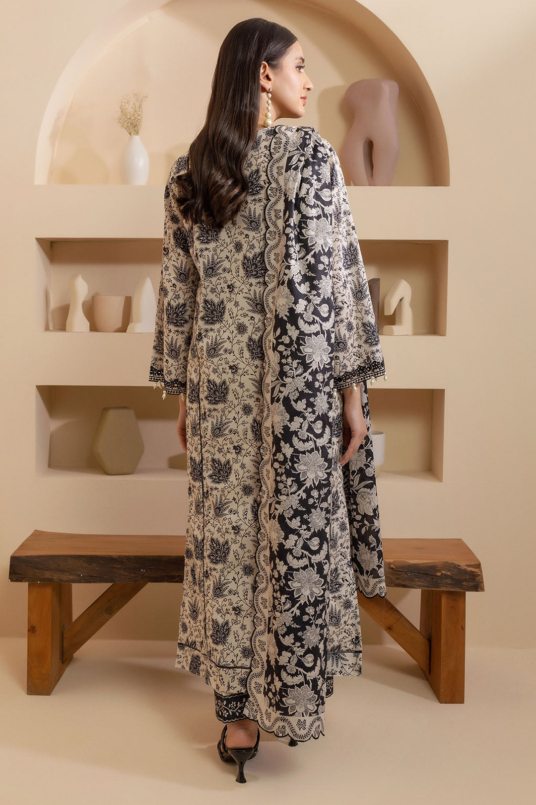 Embroidered Shirt Shalwar Dupatta - 0135