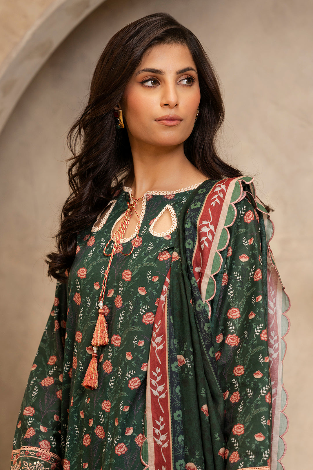 Embroidered Shirt Shalwar Dupatta - 0137