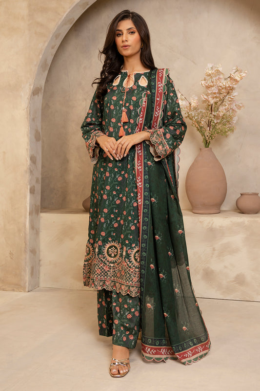 Embroidered Shirt Shalwar Dupatta - 0137