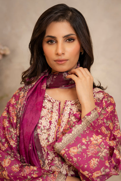 Embroidered Shirt Shalwar Dupatta - 0139