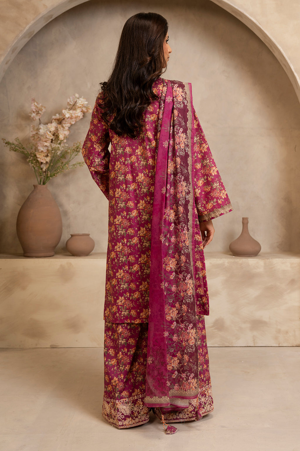 Embroidered Shirt Shalwar Dupatta - 0139