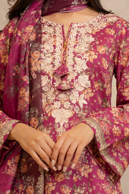 Embroidered Shirt Shalwar Dupatta - 0139