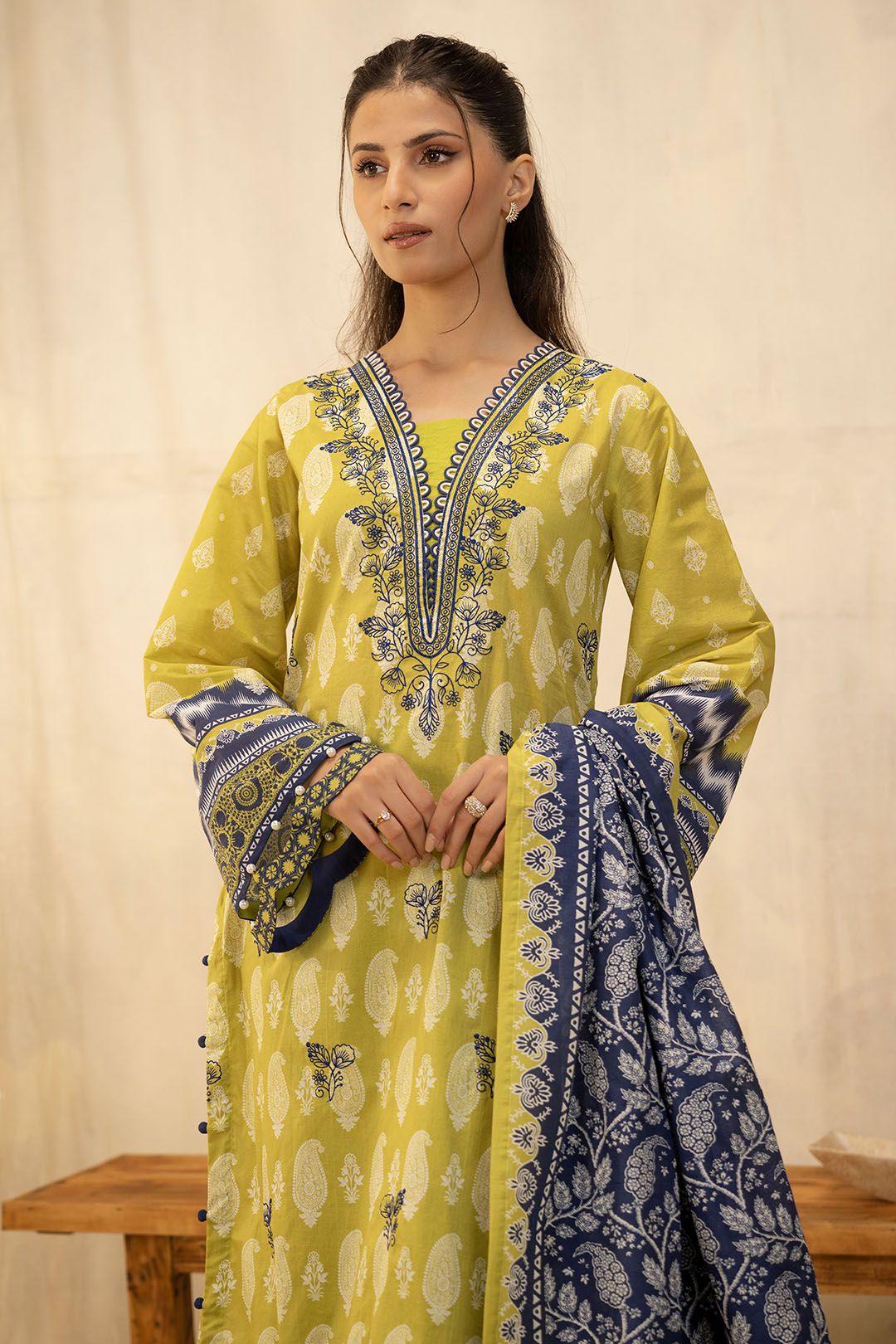 Embroidered Shirt Shalwar Dupatta - 0140