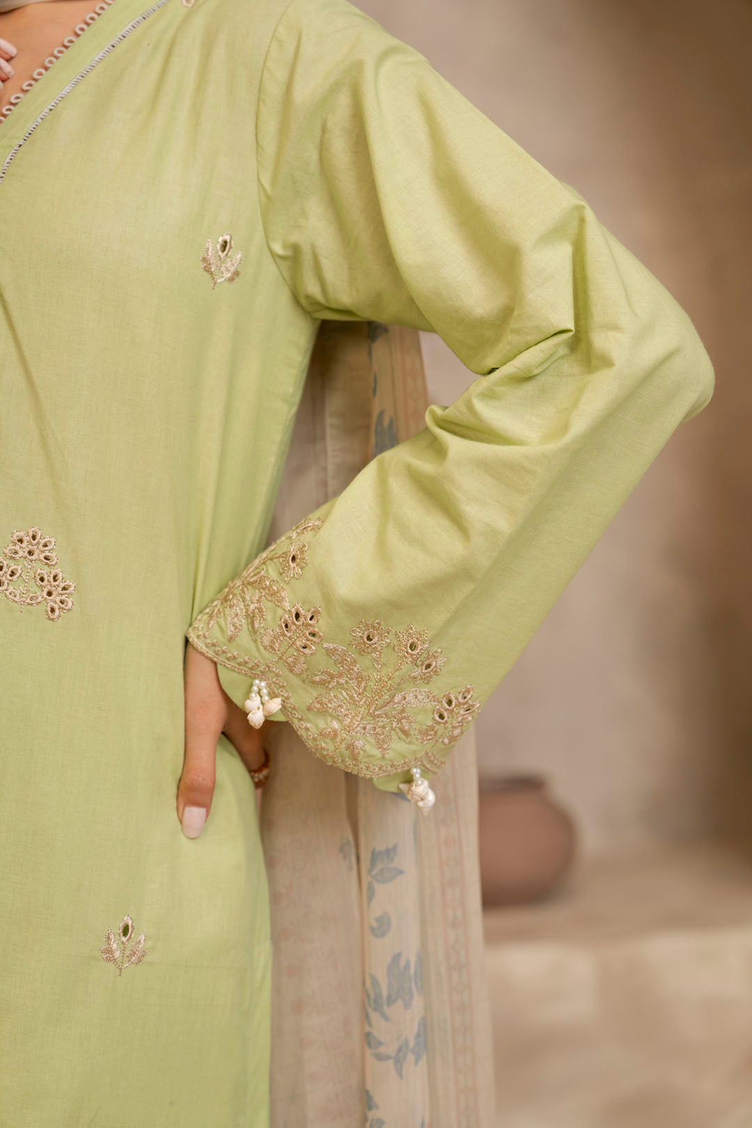 Embroidered Shirt Shalwar Dupatta - 0141