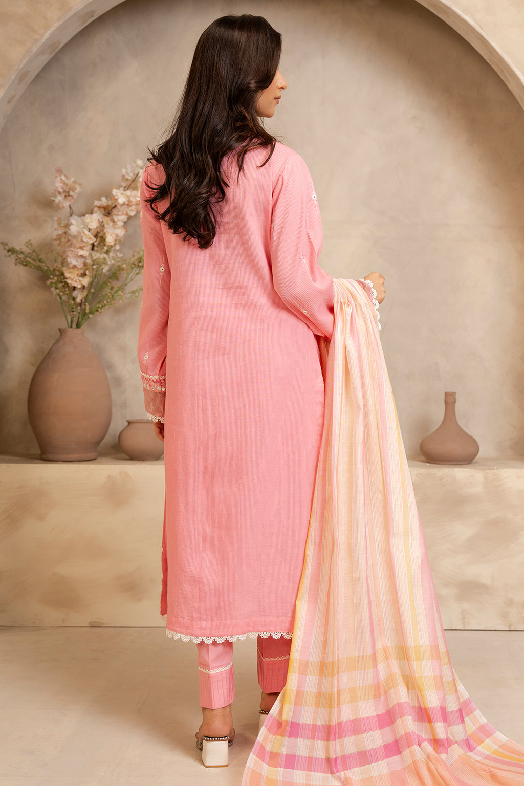 Embroidered Shirt Shalwar Dupatta - 0142