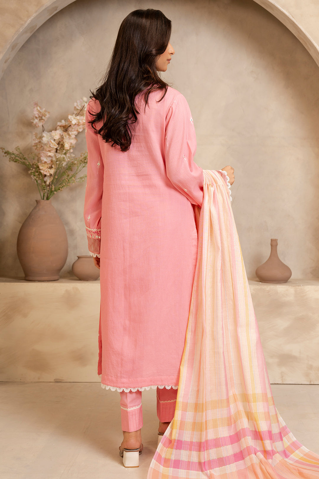 Embroidered Shirt Shalwar Dupatta - 0142