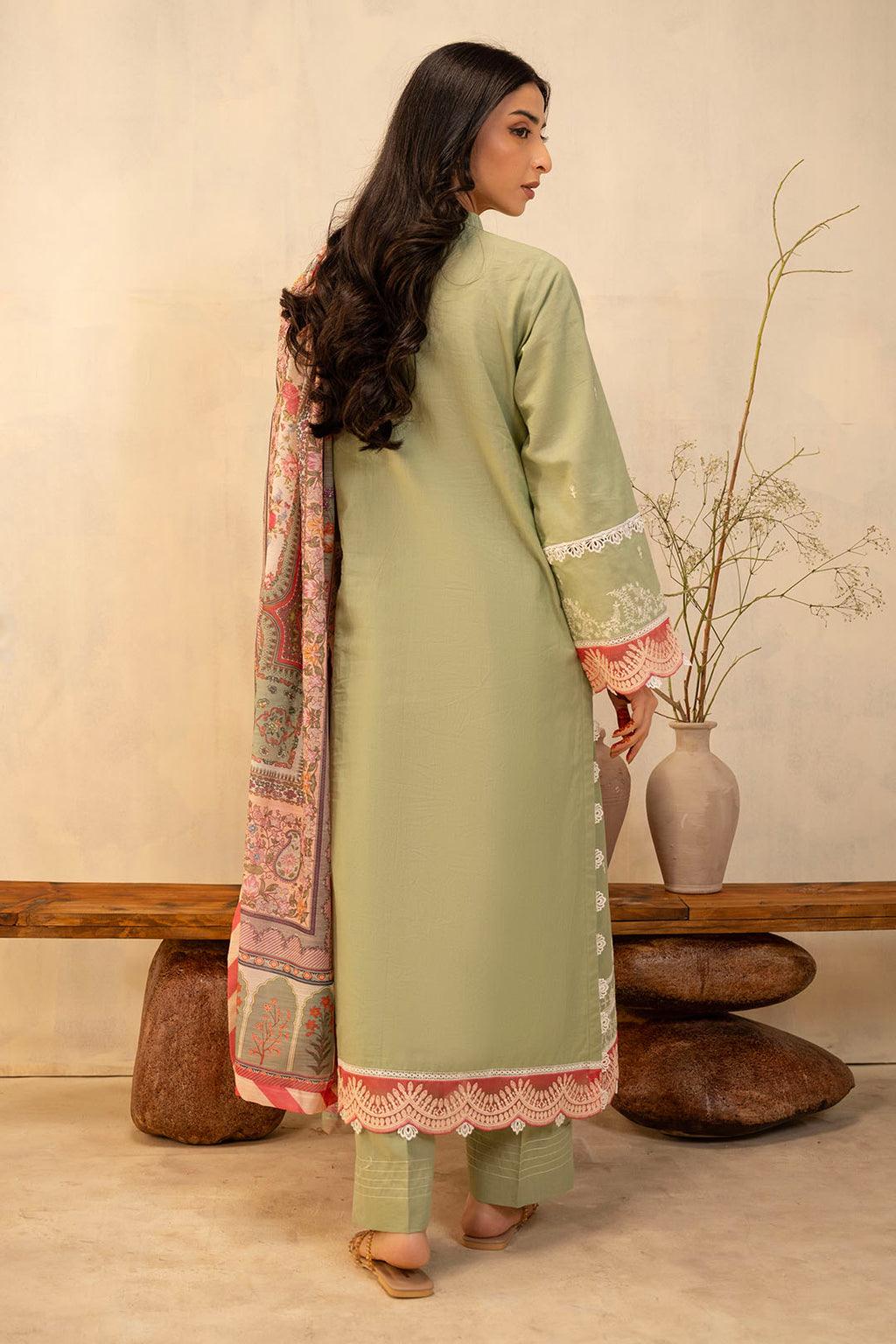 Embroidered Shirt Shalwar Dupatta - 0144