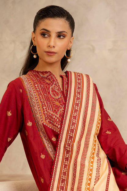 Embroidered Shirt Shalwar Dupatta - 0146