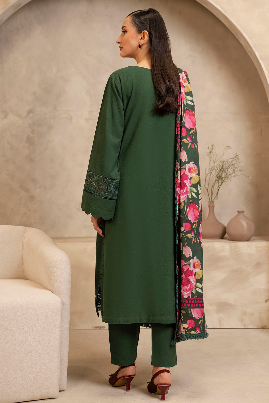 Embroidered Shirt Shalwar Dupatta - 0147