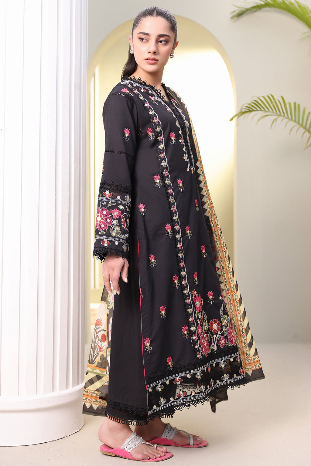 Embroidered Shirt Shalwar Dupatta - 0148