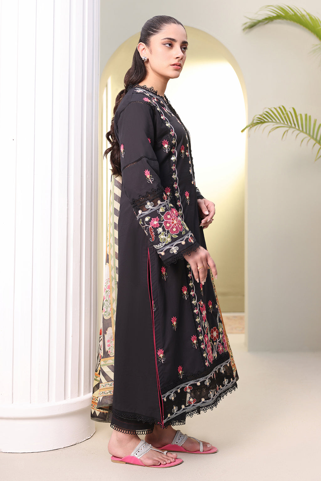 Embroidered Shirt Shalwar Dupatta - 0148