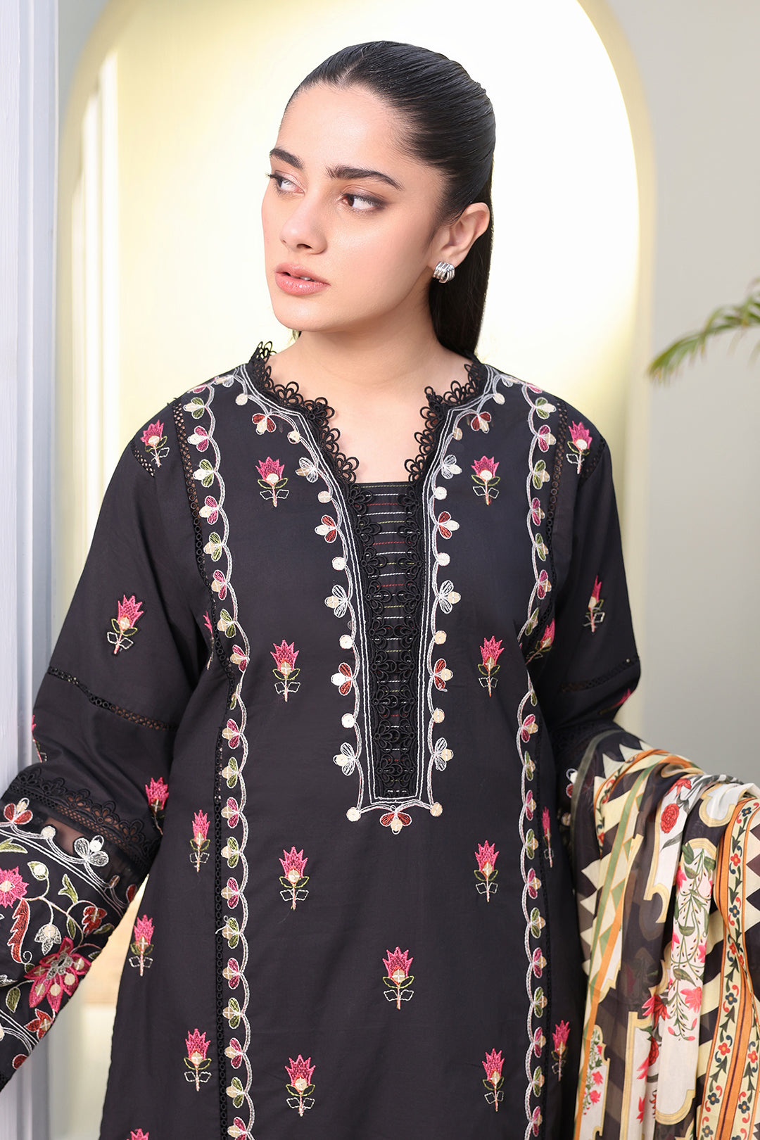 Embroidered Shirt Shalwar Dupatta - 0148