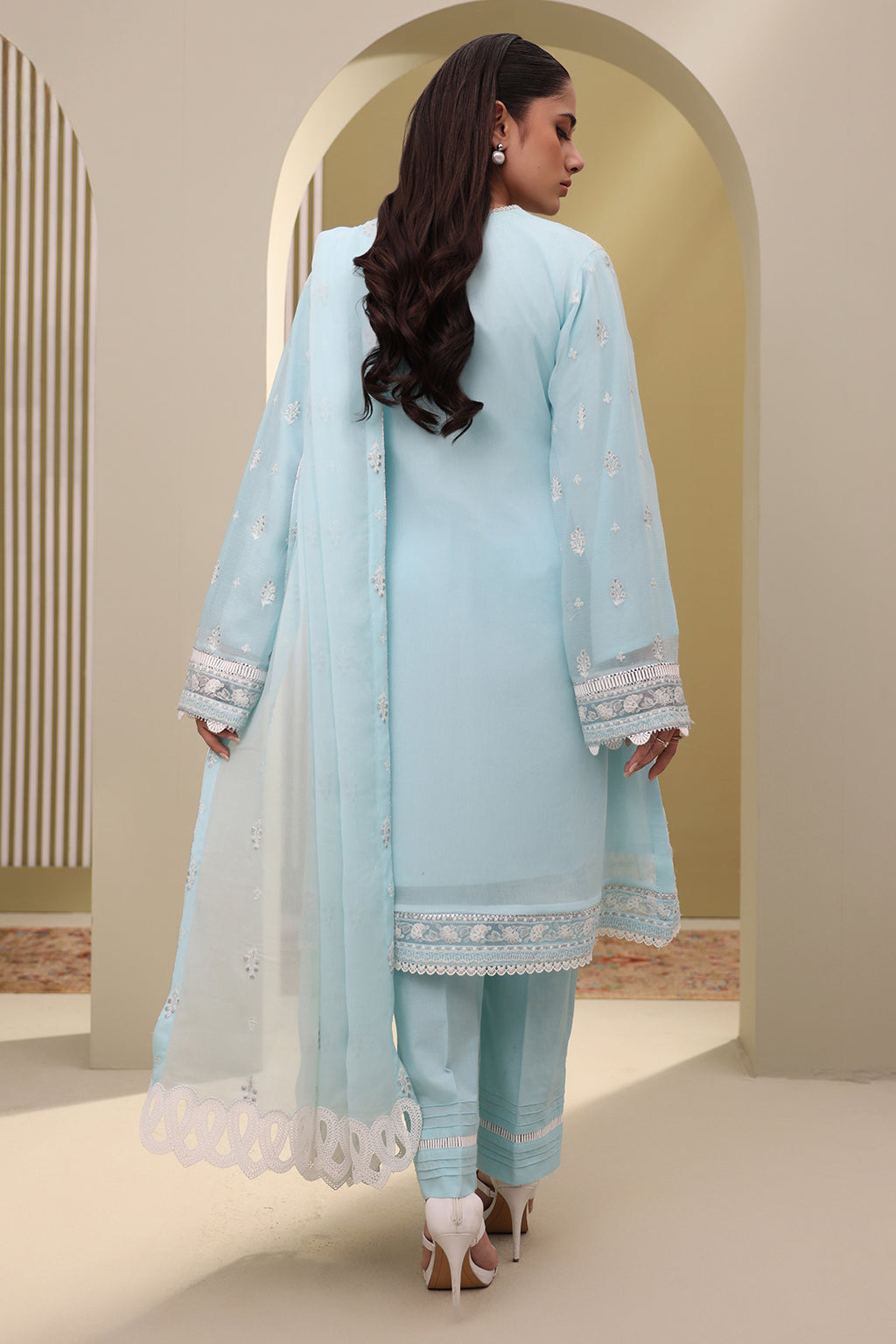 Embroidered Shirt Shalwar Dupatta - 0152