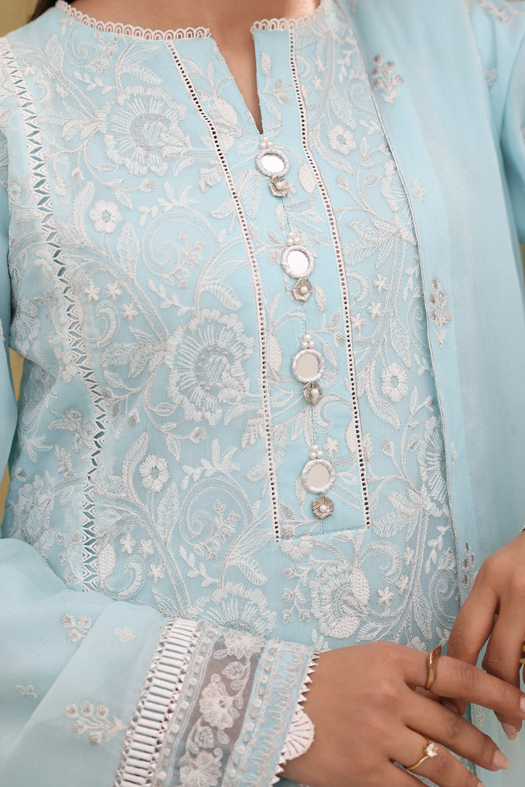 Embroidered Shirt Shalwar Dupatta - 0152