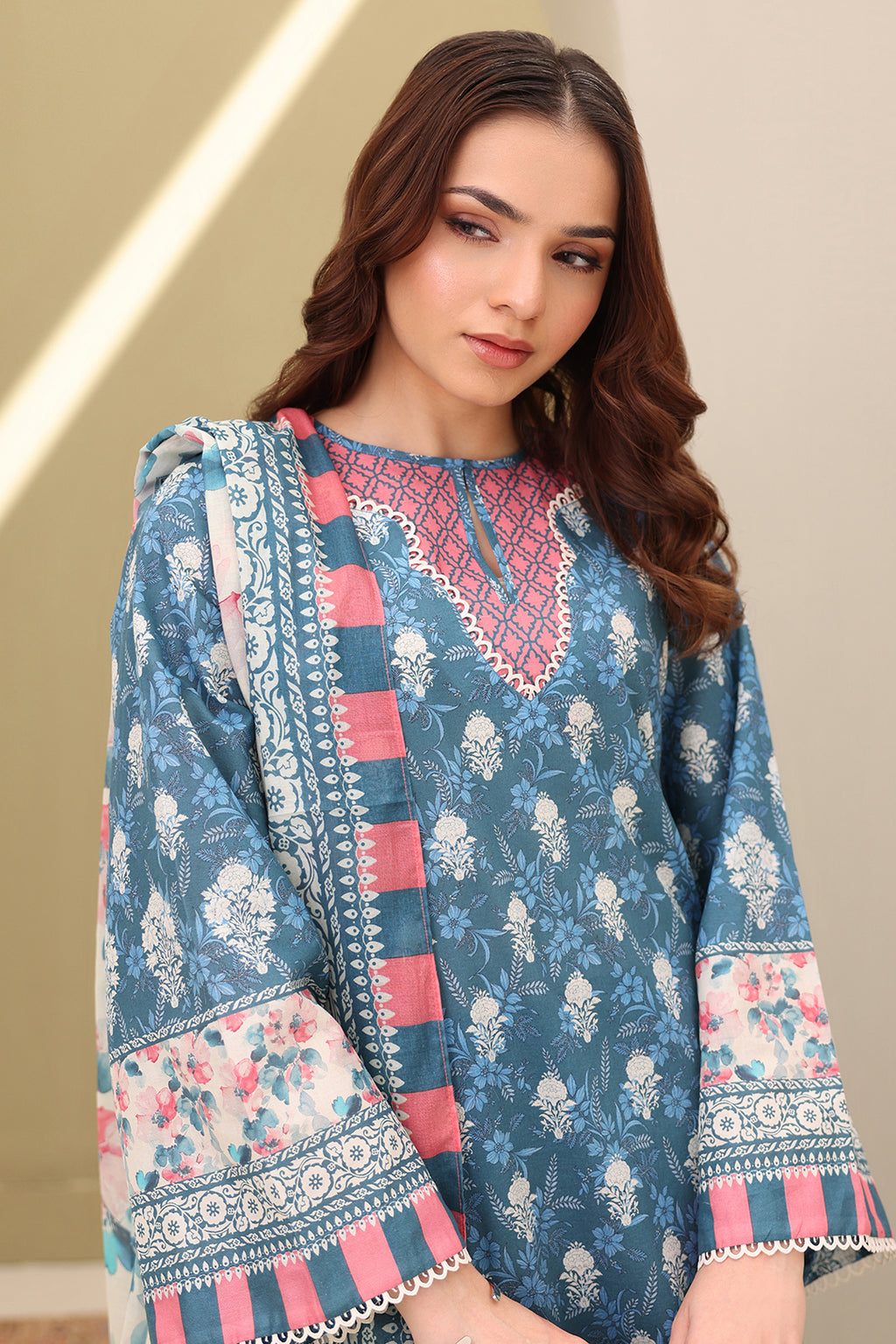 Embroidered Shirt Shalwar Dupatta - 0200