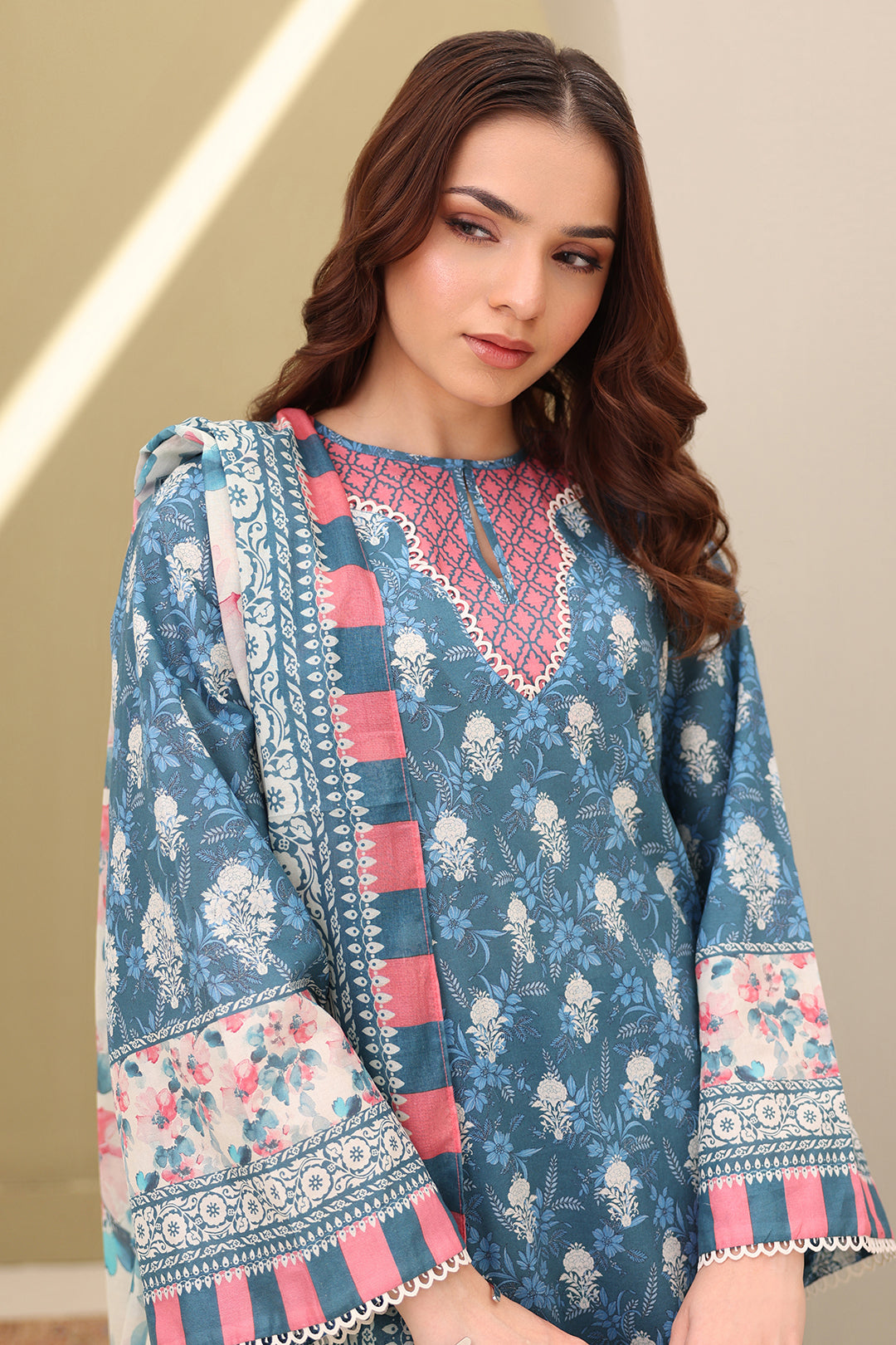 Embroidered Shirt Shalwar Dupatta - 0200