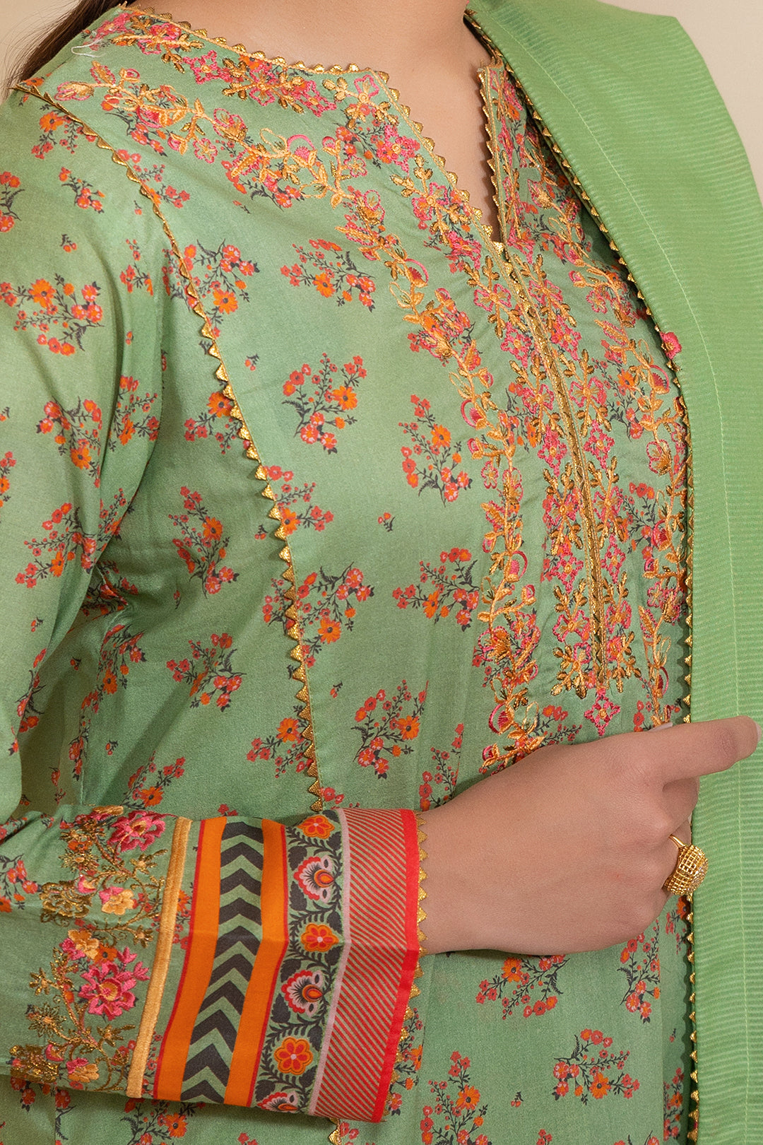 Embroidered Shirt Shalwar Dupatta - 0207