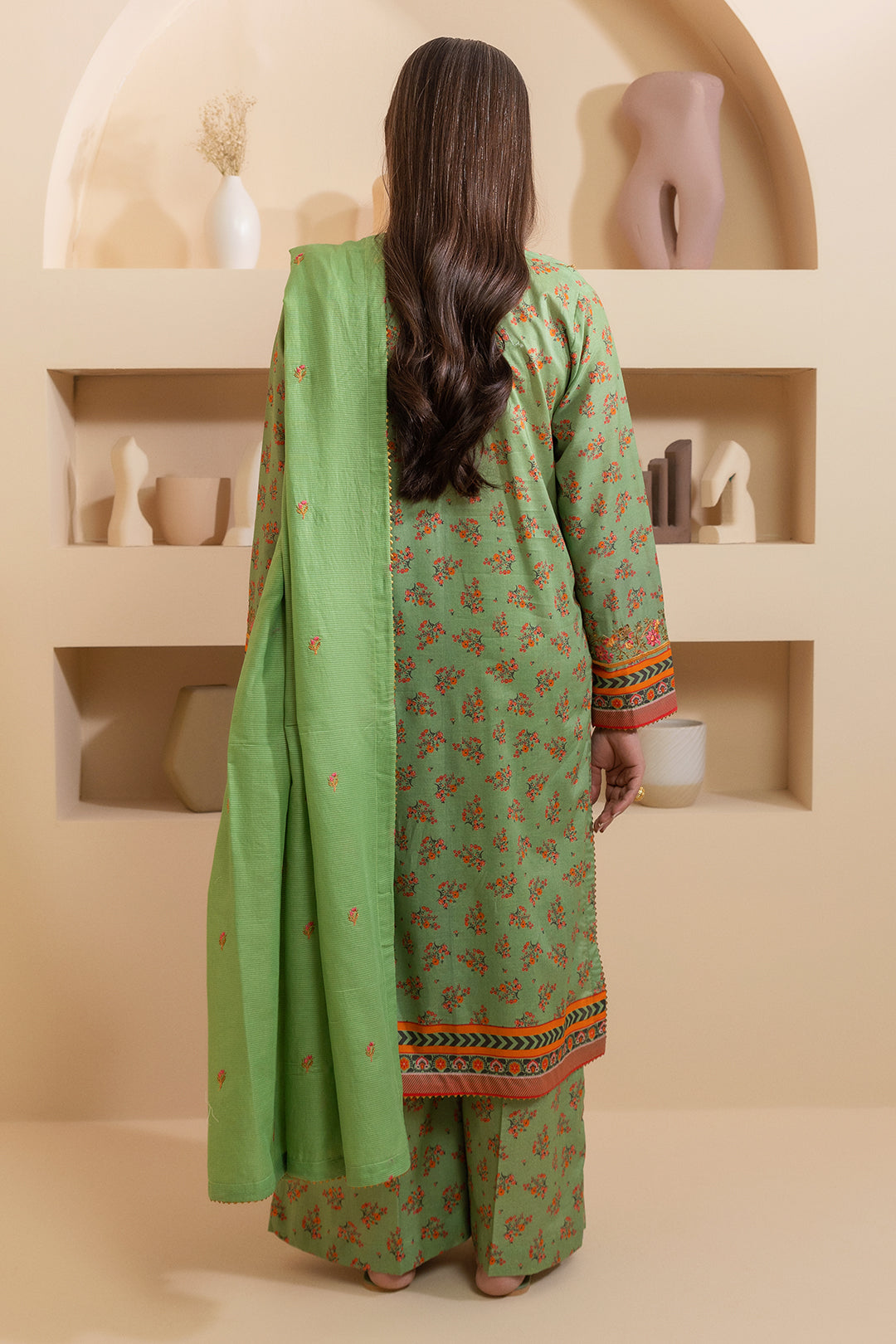 Embroidered Shirt Shalwar Dupatta - 0207